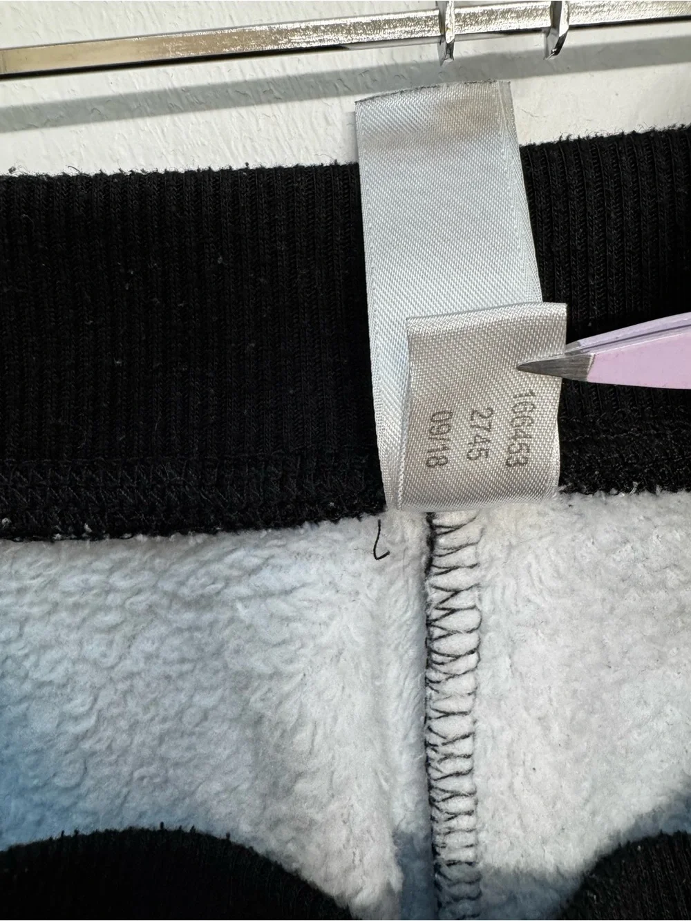 Justice Black & White Knit Lounge Pants with Snowflake Detail